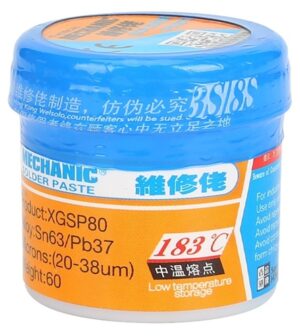 ESTAÑO EN PASTA 60G / 183℃ XGSP80