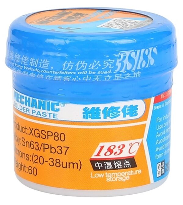 ESTAÑO EN PASTA 60G / 183℃ XGSP80