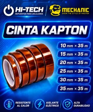 CINTA KAPTON 15MM X 35M - MECHANIC