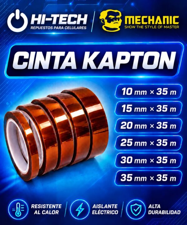 CINTA KAPTON 35MM X 35M - MECHANIC