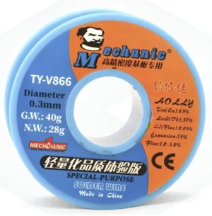 ESTAÑO EN ROLLO 0.6MM 40G TY-V866 - MECHANIC