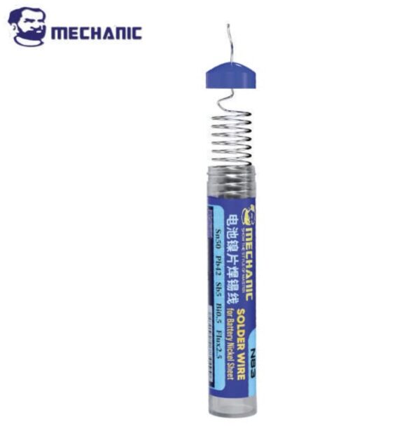 ESTAÑO EN TUBO 0.8MM 25G N83 - MECHANIC